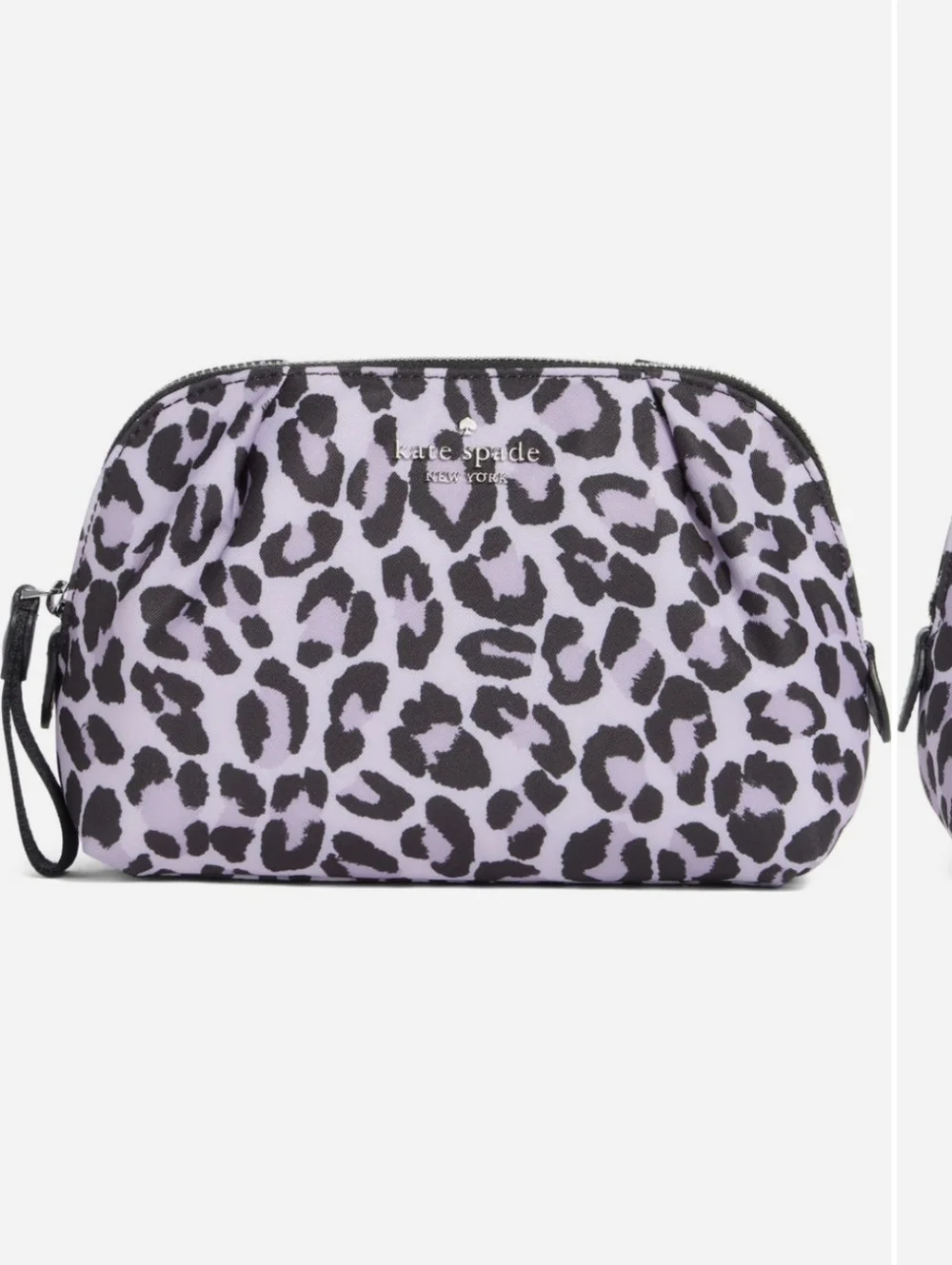 Kate Spade NY Purple Leopard Cosmetics/ Makeup Case NWT